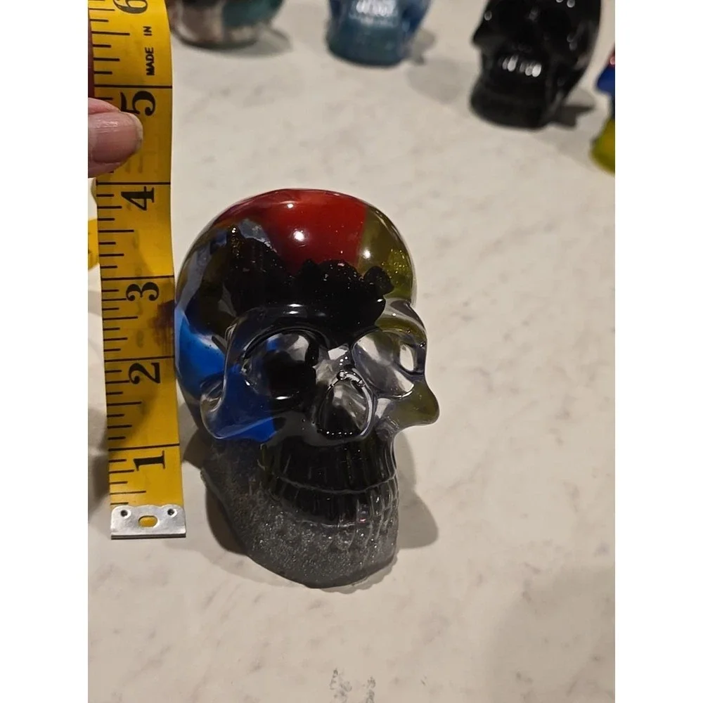 Handmade Resin Skull With Fish Inside And A‎ Duck. 746